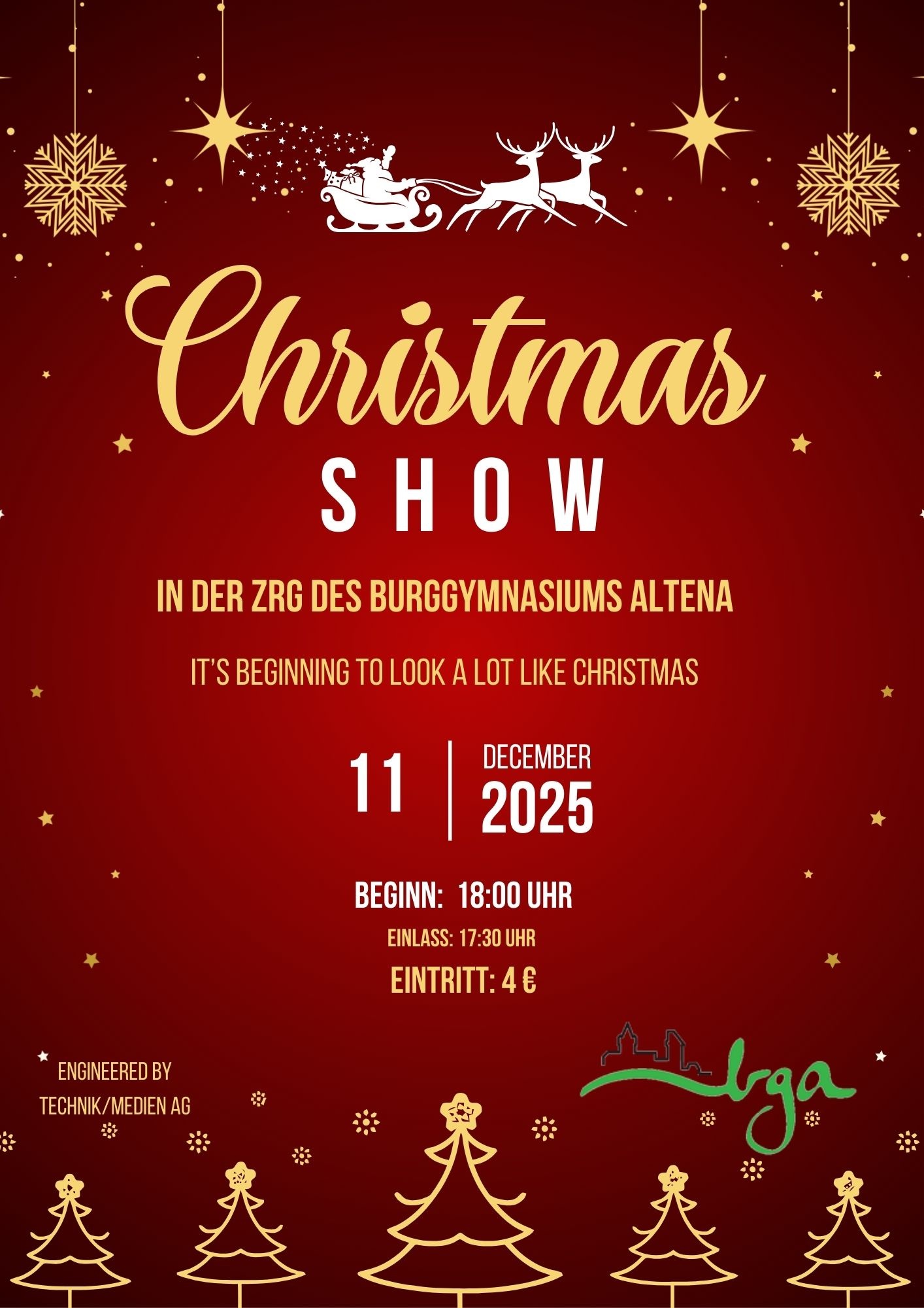Herzliche Einladung zur Christmas-Show am 11.12.2025