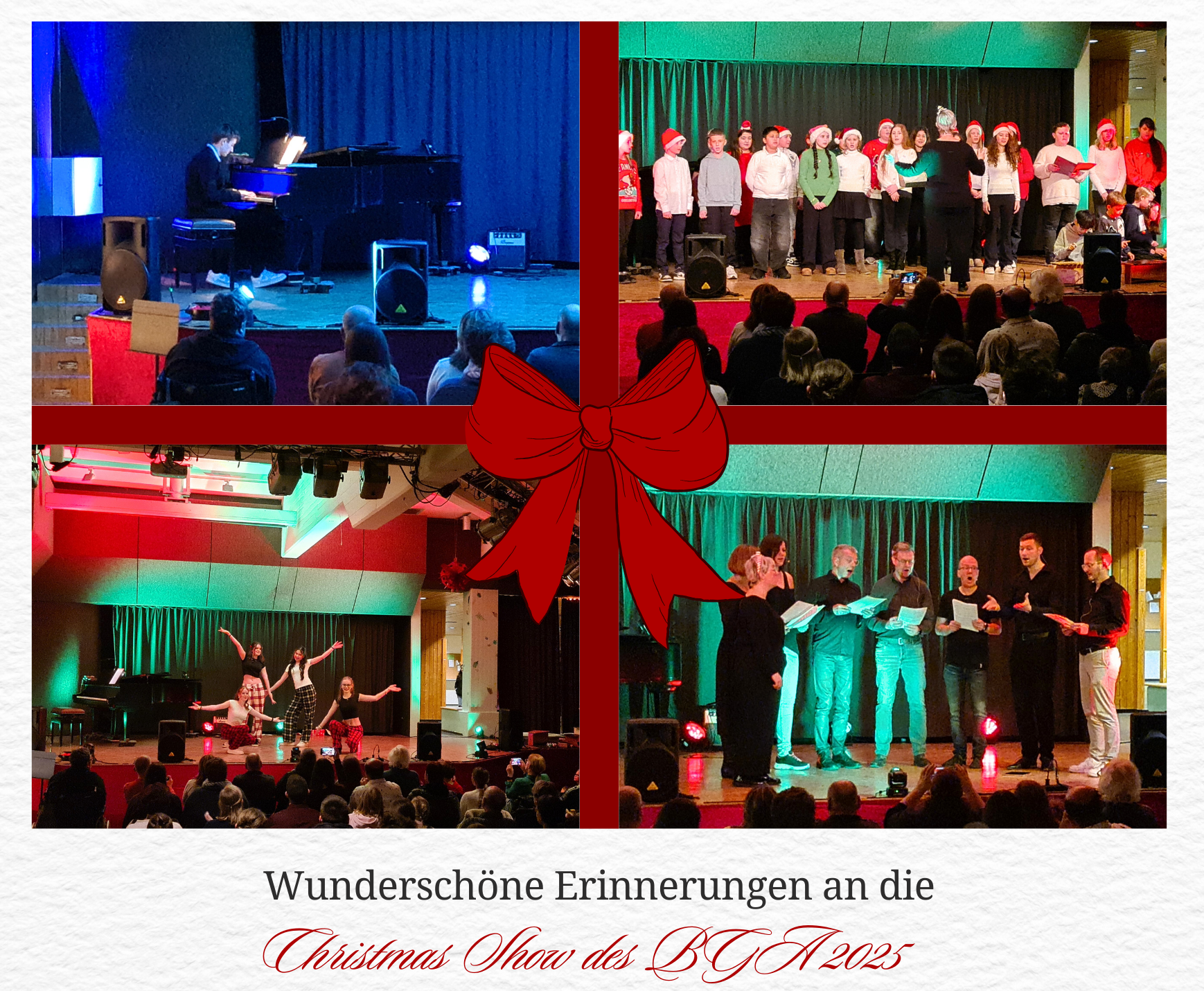 Kleine und große Künstler begeistern bei Christmas Show des Burggymnasiums